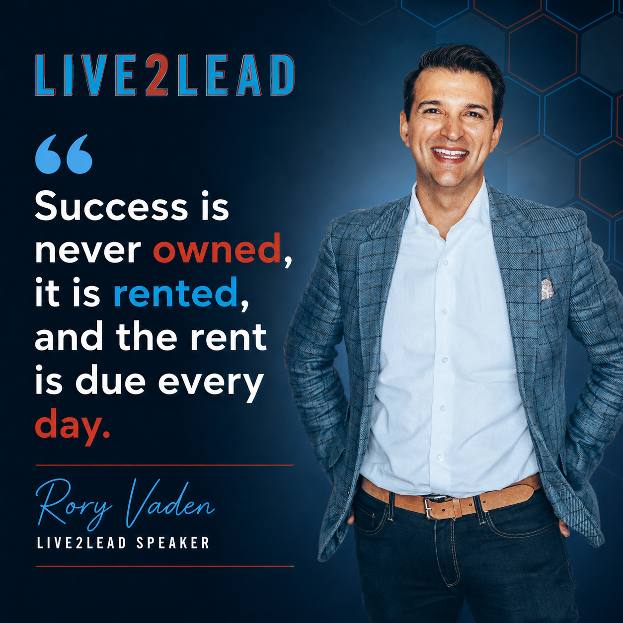 Rory Vaden, Live2Lead 2026 speaker